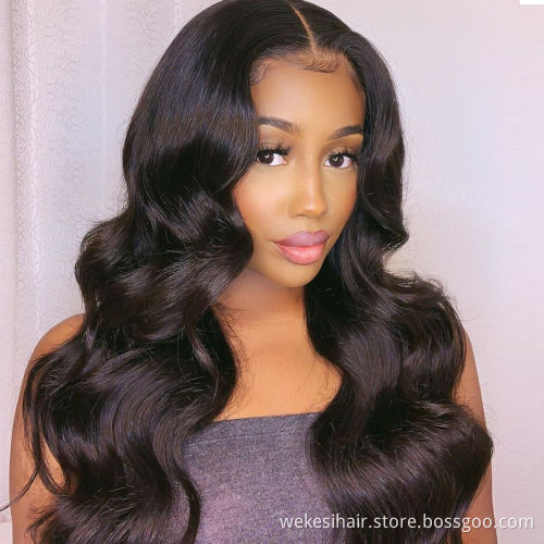 wholesale wig vendors brazilian natural wig human hair lace front yexin virgin peruvian hair wigs for black woman body wave